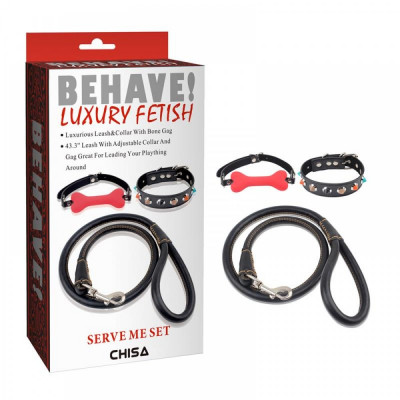 Набор БДСМ из 3-х предметов Chisa BEHAVE LUXURY FETISH