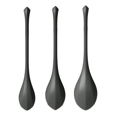 Набір йоні намистин Satisfyer Yoni Power 2 Black, диаметр 2-2,5-3см, вес 22-44-73гр Набір йоні намистин Satisfyer Yoni Power 2 Black, диаметр 2-2,5-3см, вес 22-44-73гр