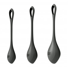 Набір йоні намистин Satisfyer Yoni Power 2 Black, диаметр 2-2,5-3см, вес 22-44-73гр