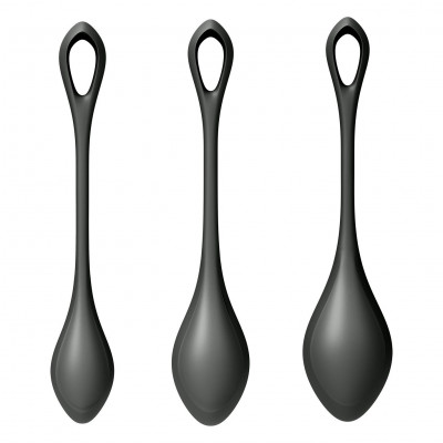 Набір йоні намистин Satisfyer Yoni Power 2 Black, диаметр 2-2,5-3см, вес 22-44-73гр Набір йоні намистин Satisfyer Yoni Power 2 Black, диаметр 2-2,5-3см, вес 22-44-73гр