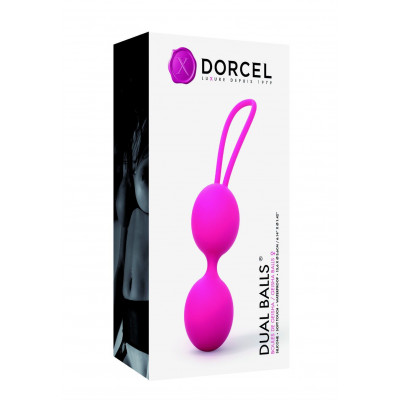 Вагінальні кульки Dorcel Dual Balls Magenta, діаметр 3,6см, вага 55гр Вагінальні кульки Dorcel Dual Balls Magenta, діаметр 3,6см, вага 55гр