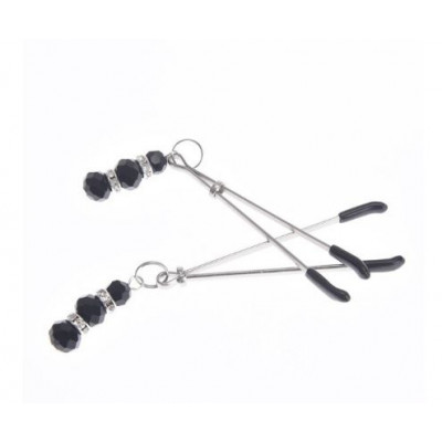 F61295 Зажимы на соски с камнями и стразами Nipple play Silver F61295 Зажимы на соски с камнями и стразами Nipple play Silver