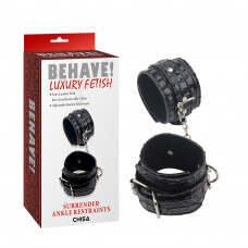 Поножи Chisa BEHAVE LUXURY FETISH Surrender ankle restraints