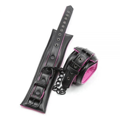 Наручники мягкие Luxury Fetish Black&Pink Hands Наручники мягкие Luxury Fetish Black&Pink Hands