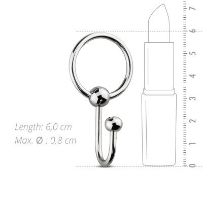 Уретральна вставка із кільцем Sinner Gear Unbendable – Sperm Stopper Solid, діаметр кільця 2,6 см Уретральна вставка із кільцем Sinner Gear Unbendable – Sperm Stopper Solid, діаметр кільця 2,6 см