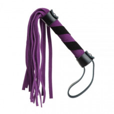 F61417 Плетка из замши мини FLOGGER BLACK/PURPLE