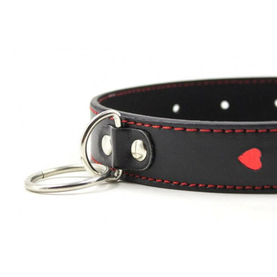Ошейник с поводком Luxury Fetish Black$Heart Ошейник с поводком Luxury Fetish Black$Heart