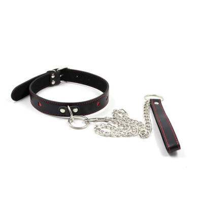 Ошейник с поводком Luxury Fetish Black$Heart Ошейник с поводком Luxury Fetish Black$Heart