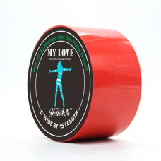 Лента бондажная My Love Red 15м