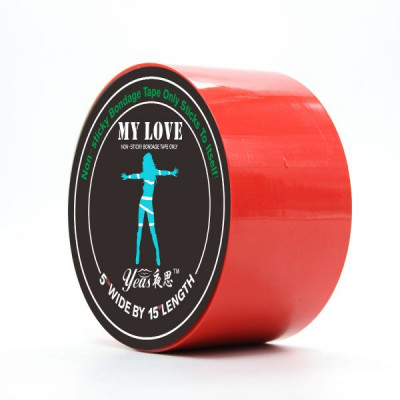 Лента бондажная My Love Red 15м