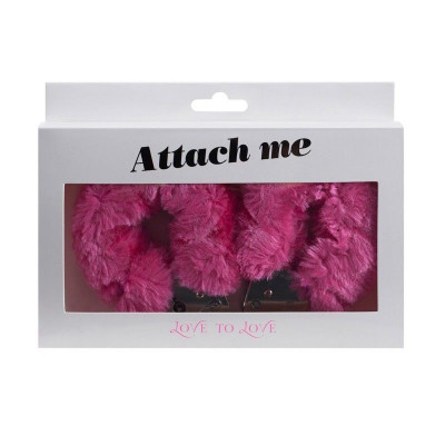 Наручники с плюшевой отделкой Love To Love ATTACH ME Pink Наручники с плюшевой отделкой Love To Love ATTACH ME Pink