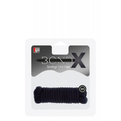 Веревка для бондажа BONDX LOVE ROPE - 5M, BLACK