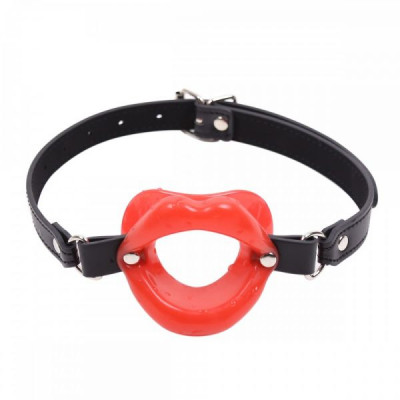 Кляп-губы на ремешке RED O-RING MOUTH GAG Кляп-губы на ремешке RED O-RING MOUTH GAG