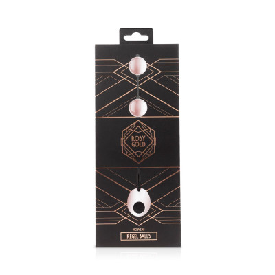 Металеві вагінальні кульки Rosy Gold — Nouveau Kegel Balls, вага 376 г, діаметр 2,8 см Металеві вагінальні кульки Rosy Gold — Nouveau Kegel Balls, вага 376 г, діаметр 2,8 см