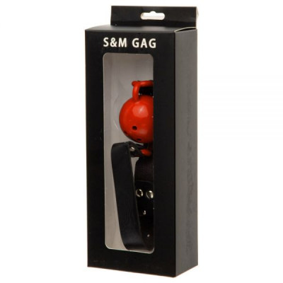 F61429 Кляп из экокожи Loveshop Latex BREATHABLE BALL GAG BLACK/RED F61429 Кляп из экокожи Loveshop Latex BREATHABLE BALL GAG BLACK/RED