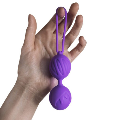 Вагінальні кульки Adrien Lastic Geisha Lastic Balls BIG Violet (L), діаметр 4 см, вага 90 гр Вагінальні кульки Adrien Lastic Geisha Lastic Balls BIG Violet (L), діаметр 4 см, вага 90 гр