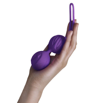 Вагінальні кульки Adrien Lastic Geisha Lastic Balls BIG Violet (L), діаметр 4 см, вага 90 гр Вагінальні кульки Adrien Lastic Geisha Lastic Balls BIG Violet (L), діаметр 4 см, вага 90 гр
