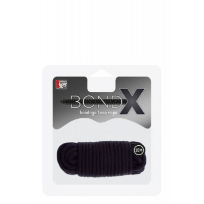 Веревка для бондажа BONDX LOVE ROPE - 10M, BLACK