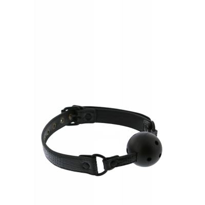 Кляп 4,7 см BLAZE LUXURY BALL GAG CROCO BLACK