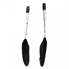 Зажимы на соски Перышки Lucky Bay Nipple Play, Black