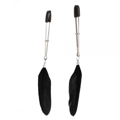 Зажимы на соски Перышки Lucky Bay Nipple Play, Black