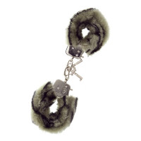 Наручники METAL HANDCUFF WITH PLUSH, ZEBRA