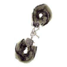 Наручники METAL HANDCUFF WITH PLUSH, ZEBRA