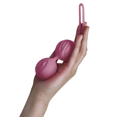 Вагінальні кульки Adrien Lastic Geisha Lastic Balls BIG Pink (L), діаметр 4 см, вага 90 гр Вагінальні кульки Adrien Lastic Geisha Lastic Balls BIG Pink (L), діаметр 4 см, вага 90 гр