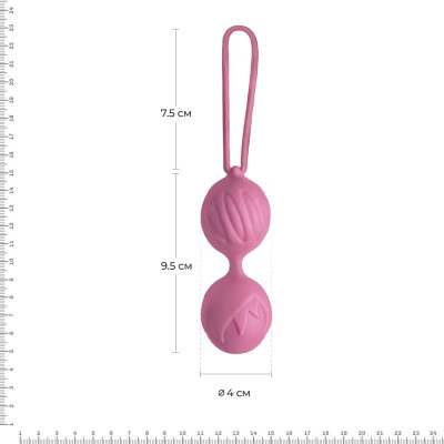 Вагінальні кульки Adrien Lastic Geisha Lastic Balls BIG Pink (L), діаметр 4 см, вага 90 гр Вагінальні кульки Adrien Lastic Geisha Lastic Balls BIG Pink (L), діаметр 4 см, вага 90 гр