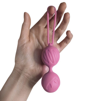 Вагінальні кульки Adrien Lastic Geisha Lastic Balls BIG Pink (L), діаметр 4 см, вага 90 гр Вагінальні кульки Adrien Lastic Geisha Lastic Balls BIG Pink (L), діаметр 4 см, вага 90 гр