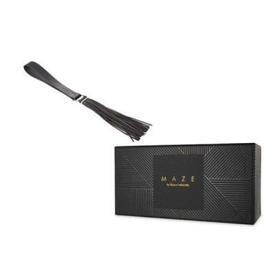 Флогер Bijoux Indiscrets MAZE — Tassel Flogger Black Флогер Bijoux Indiscrets MAZE — Tassel Flogger Black