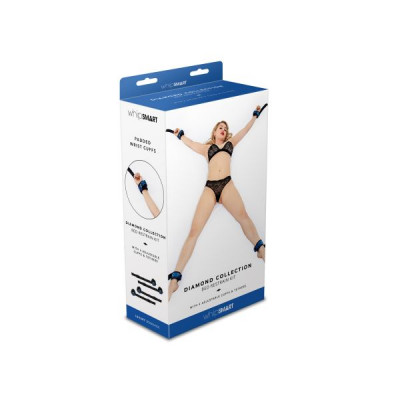 Набор бдсм для кровати WHIPSMART DIAMOND BED RESTRAIN KIT BLUE
