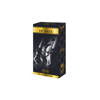 Набор БДСМ аксессуаров Alive Secret Desires Black BDSM Kit (8 pcs) Набор БДСМ аксессуаров Alive Secret Desires Black BDSM Kit (8 pcs)