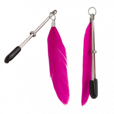 Зажимы на соски Перышки Lucky Bay Nipple Play, Pink