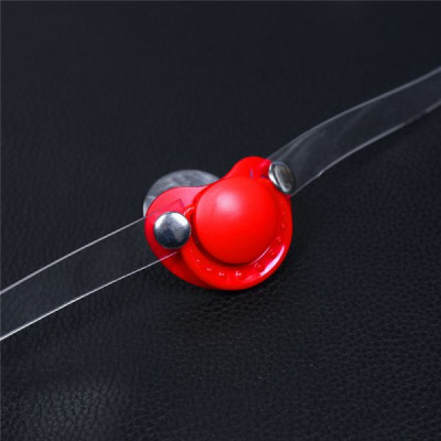 Кляп-соска Silicone Strap, Red
