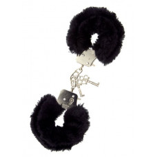 Наручники METAL HANDCUFF WITH PLUSH, BLACK