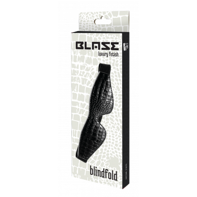 Маска на глаза BLAZE LUXUARY BLINDFOLD CROCO BLACK Маска на глаза BLAZE LUXUARY BLINDFOLD CROCO BLACK