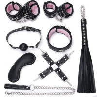 Набор для БДСМ игр Bondage Black and Pink Set