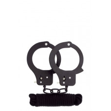 Набор BONDX METAL CUFFS & LOVE ROPE SET, BLACK
