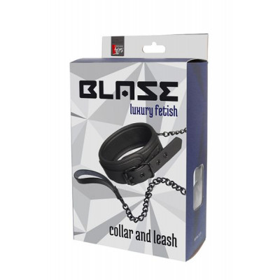 Ошейник с поводком BLAZE COLLAR AND CHAIN BLACK