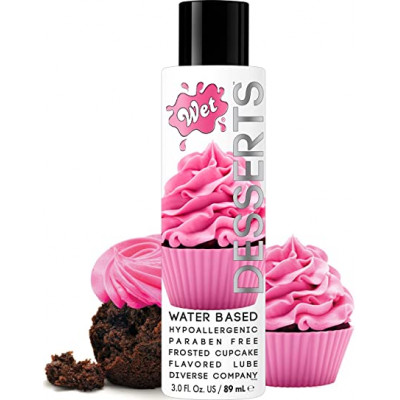 Съедобный лубрикант WET Desserts Frosted Cupcake (капкейк), 30мл Съедобный лубрикант WET Desserts Frosted Cupcake (капкейк), 30мл