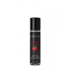 Съедобный лубрикант WICKED AQUA STRAWBERRY FLAVORED 30ML