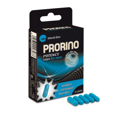 Пищевая добавка для мужчин ERO PRORINO black line Potency, 5 капсул