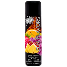 Разогревающий съедобный лубрикант 4в 1 Wet Fun Passion Gleitgel (Фрукты) 89 мл