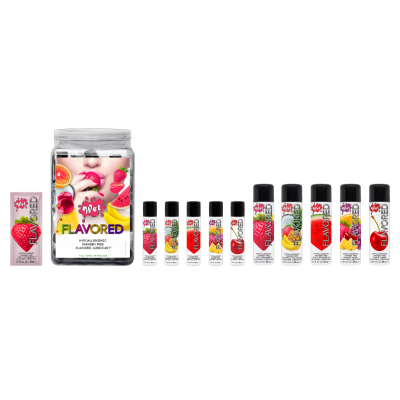 WT43078 Разогревающий съедобный лубрикант WET Flavored Kiwi Aardbei Glijmiddel 30 ml