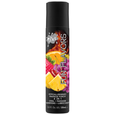 Съедобный лубрикант 4 в 1 на водной основе Wet Fun Passion Punch 30 мл