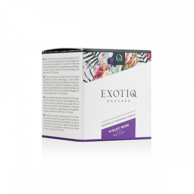 Массажная свеча Exotiq Massage Candle Violet Rose - 60 мл Массажная свеча Exotiq Massage Candle Violet Rose - 60 мл