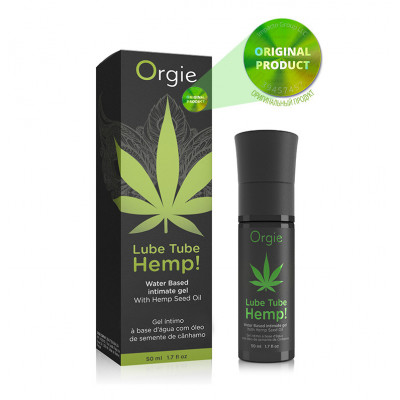 Лубрикант на водной основе с маслом каннабиса «Lube Tube Hemp» Orgie