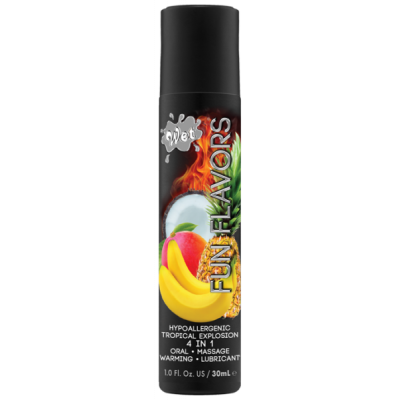 Разогревающий лубрикант Wet Fun Flavors Tropical Fruit Explosion (мультифрукт) 30 мл