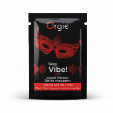 ПРОБНИК Жидкий вибратор "SEXY VIBE", вибрация + согревающий эффект Orgie 2 мл